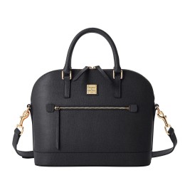 Dooney & Bourke Saffiano Domed Zip Satchel