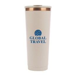 Perka® Barbarossa Recycled Steel and Coffee Grounds Tumbler - 24 oz.