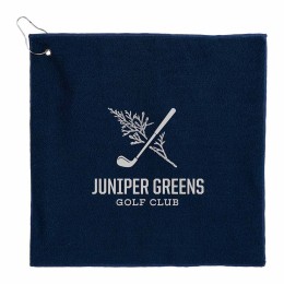 RPET 300g Terry Polyester Golf Towel - 15" x 15"