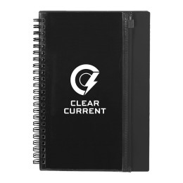 Spiral Notebook with Clear Pocket - 5.5" x 8.5"