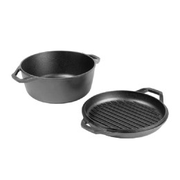 Lodge Chef Collection 6 - Quart Double Dutch Oven (Canada Only)