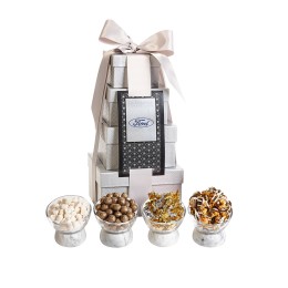 Custom 4-Tier Tower of Gourmet Treats - Celebration