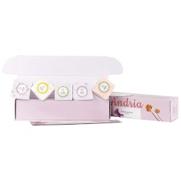 Custom Serenity Shower Steamers Fizzies Gift Box - 5 Pieces