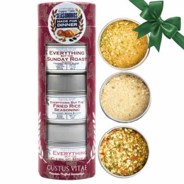 Gustus Vitae Made for Dinner: Supper Table Seasonings Gift Pack - Set of 3