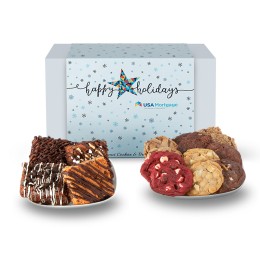 Fresh Baked Gourmet Brownies and Cookies Treat Box - Medium