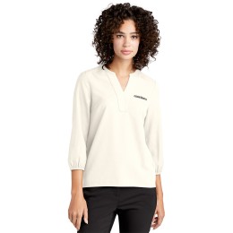 Mercer+Mettle™ Stretch Crepe 3/4-Sleeve Blouse - Women's