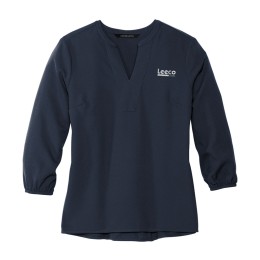 Mercer+Mettle™ Stretch Crepe 3/4-Sleeve Blouse - Women's