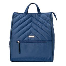 MinkeeBlue Amber Puffer Backpack w/Lunch and Shoe Bag