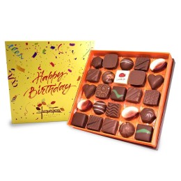 Jacques Torres Bonbons with "Happy Birthday" Sleeve - 25 pc.