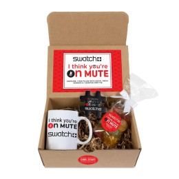 Custom I Think You're On Mute Ceramic Mug Drop Mailer Kit