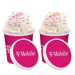 Handcrafted Ice Cream with Your Brand Color Sprinkles - 2 Pint Bundle