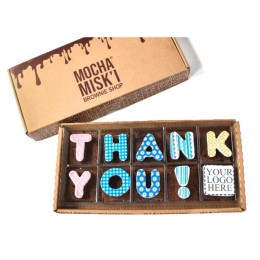 Mocha Misk'i® Thank You Brownie Message (Custom)