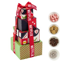 Candy Treats Holiday Gift Box Tower - Pop Art Treats