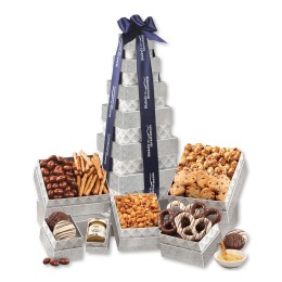 Silver Delights Gift Tower