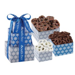 Triple Tower of Gourmet Pretzel Delights