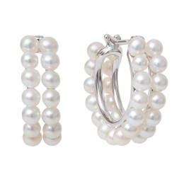 Nishi Pearls Celia Hoops
