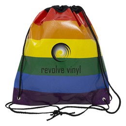 Jumbo Pride Rainbow Drawstring Backpack