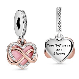 Pandora™ Sparkling Infinity Heart Dangle Charm