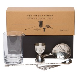 A Bar Above Stainless Steel Stirred Craft Cocktail Set - 10 pc.