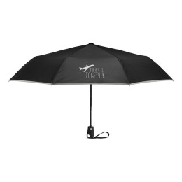 Auto Open/Close Umbrella with Reflective Trim - 42''