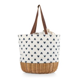 Mickey Mouse Coronado Canvas and Willow Basket Tote