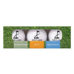 Golf Ball Lip Moisturizer, Mints & SPF15 Lip 3 Pack Kit