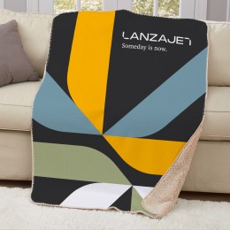 Fleece Sherpa Blanket - 50" x 60" (Dye-Sublimated) 