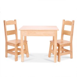 Melissa & Doug® Children's Wooden Table & Chairs Set - 3 pc