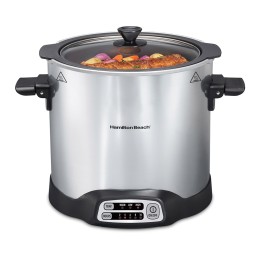 Sear & Cook Stockpot Slow Cooker - 10qt, Silver
