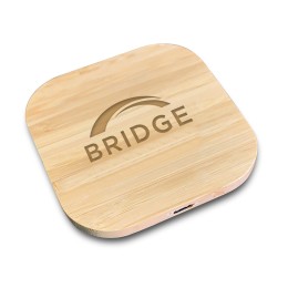 Custom Nature Inspired Bamboo Fast Charging 15W Pad
