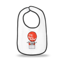 Rabbit Skins™ Infant Baby Contrast Trim Terry Bib