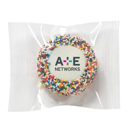 Rainbow Sprinkled Oreo® with Printed Logo - Individual Wrap