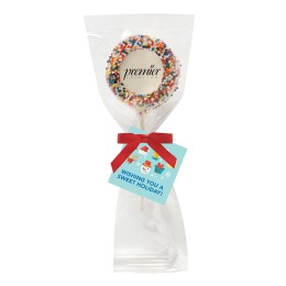 Rainbow Sprinkled Oreos® Pop with Printed Logo - 1 pc