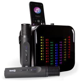 Pixel Bluetooth Karaoke Machine w/ 2 Wireless Microphones