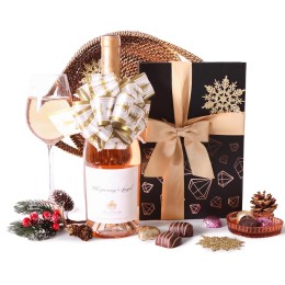 Rose Wine and Truffles Served Gift Set