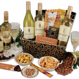 Mondavi White Wine Trio Gift Basket
