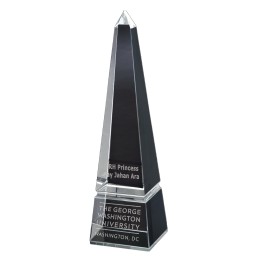 Grooved Obelisk Glass Award