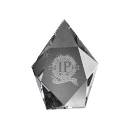 Pyxis Beveled Diamond Glass Award