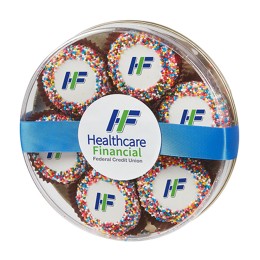 Rainbow Sprinkled Oreos® with Printed Logo - 7 pc