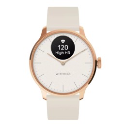 Withings Scanwatch Light Hybrid Smartwatch 37 Mm - Rose Gold / White (UK/EU)