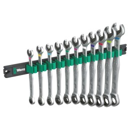 Wera Joker 1 Combination Ratchet Wrench Set With Magnetic Strip 11-Piece (UK/EU)