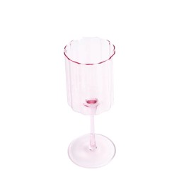 Jeanne Fitz Scalloped Rim Fluted Wine Glass - Set of 4
