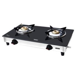 Maharaja Whiteline Belenus Glass 2B Gas Stove (India Only)