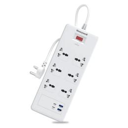 Honeywell 6 Outlet Surge Protector With 2 Type C With Pd & 2 Usb (India Only)