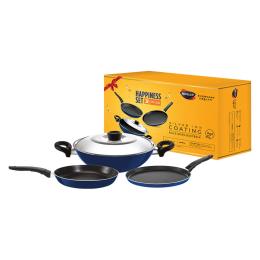 Nirlep Nutrihealth Gift Set Tawa Fry Pan Kadhai - 3 pcs  (India Only)