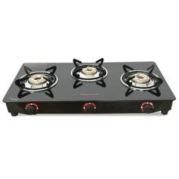Butterfly Trio 3 Burner Glass Gas Stove (India Only)