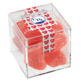 Valentine's Sugar Heart Candies Cube