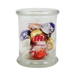 Lindt Truffles in Custom Candy Jar (Choose Size)