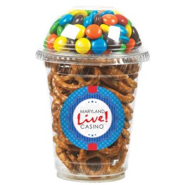 Custom Snack Cup with Pretzels & M&M's®