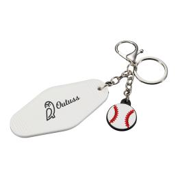 Baseball Motel Keychain
